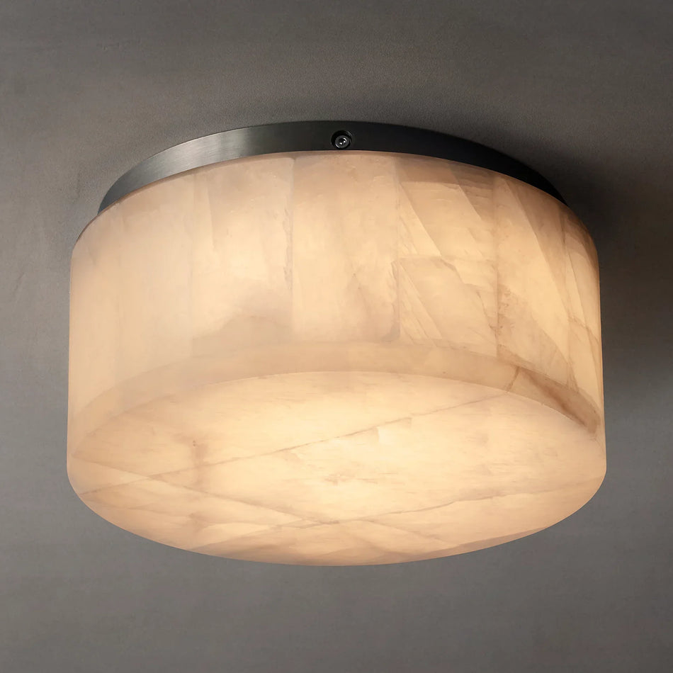 Round Rivage Alabaster Ceiling Lamp
