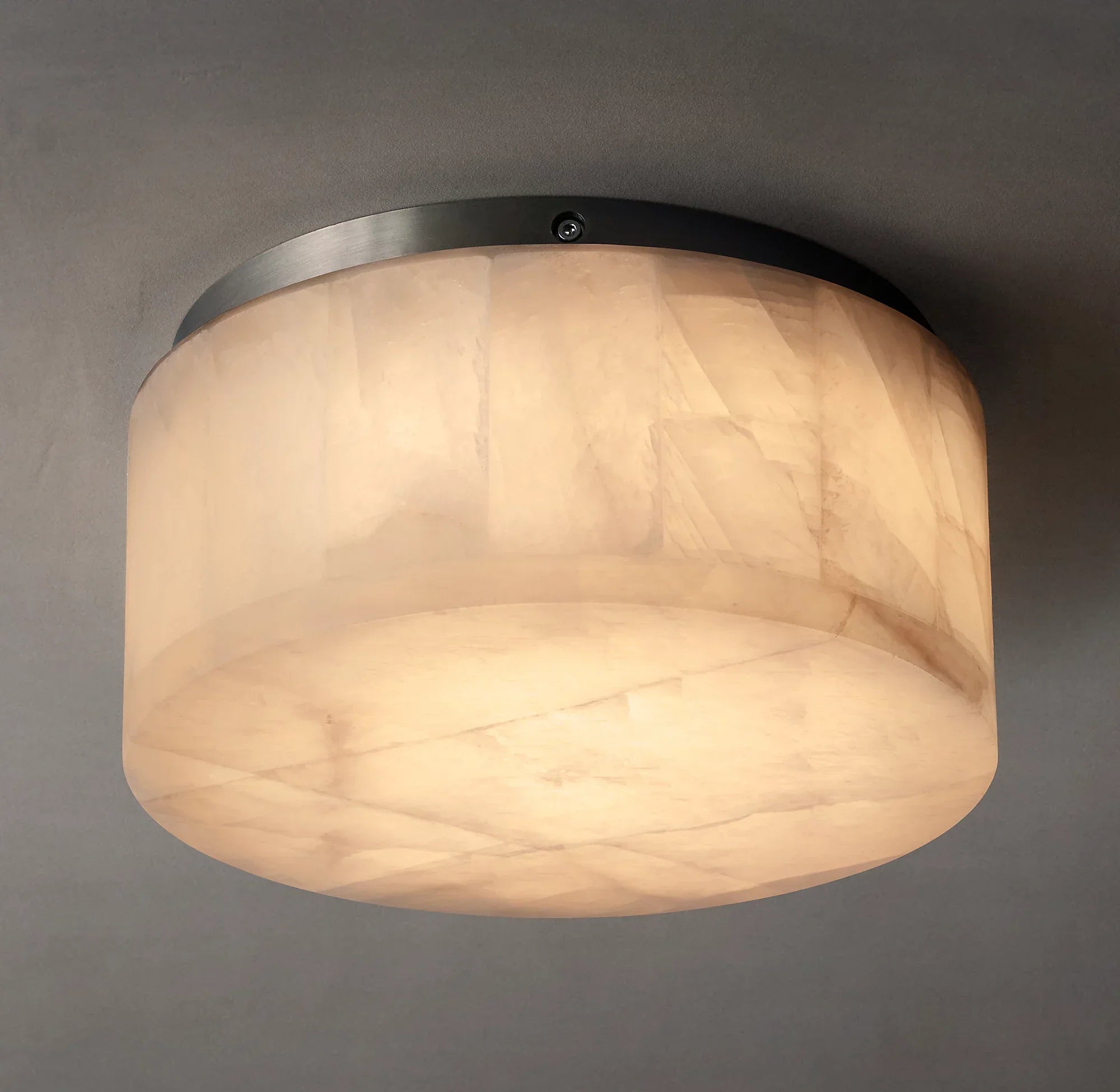 Round Rivage Alabaster Ceiling Lamp