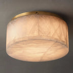 Round Rivage Alabaster Ceiling Lamp