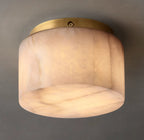 Round Rivage Alabaster Ceiling Lamp