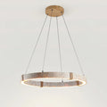 Round Travertine Dainolite Chandelier