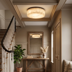 Deckenleuchte Rivage Alabaster, rund