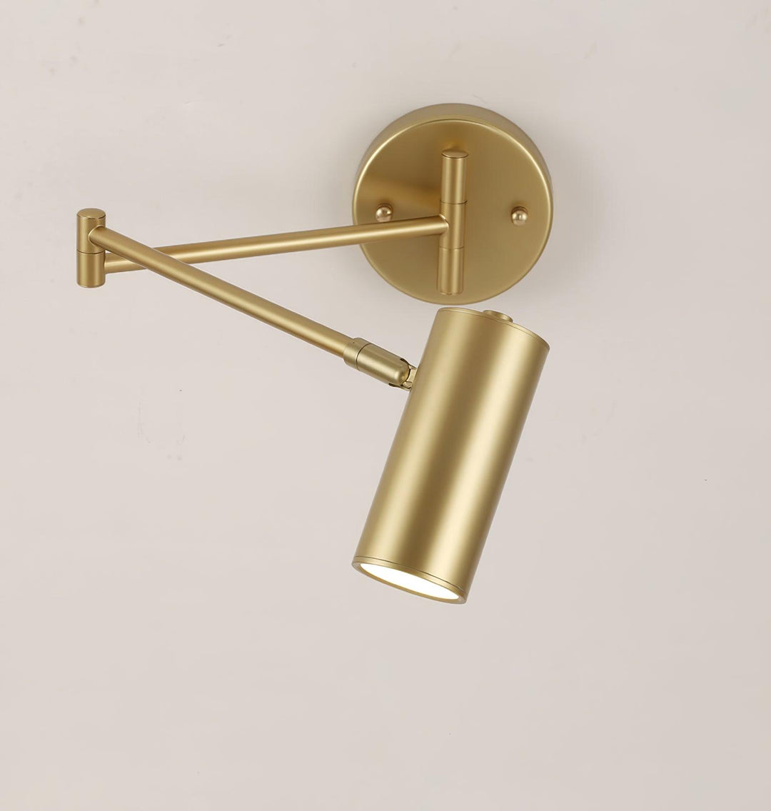 Brass Swing Arm Adjustable Wall Sconce Studio Display