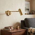 Rowan Brass Swing Arm Wall Sconce