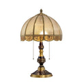 Rustic Amber Glass Dome Light