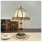 Rustic Amber Glass Dome Light