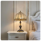 Rustic Amber Glass Dome Light