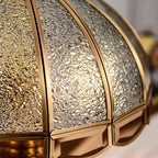 Rustic Amber Glass Dome Light