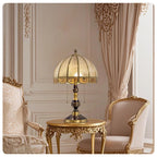 Rustic Amber Glass Dome Light