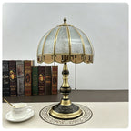 Rustic Amber Glass Dome Light