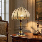Rustic Amber Glass Dome Light