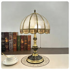Rustic Amber Glass Dome Light