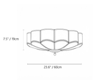 Scalloped Bloom Flush Mount