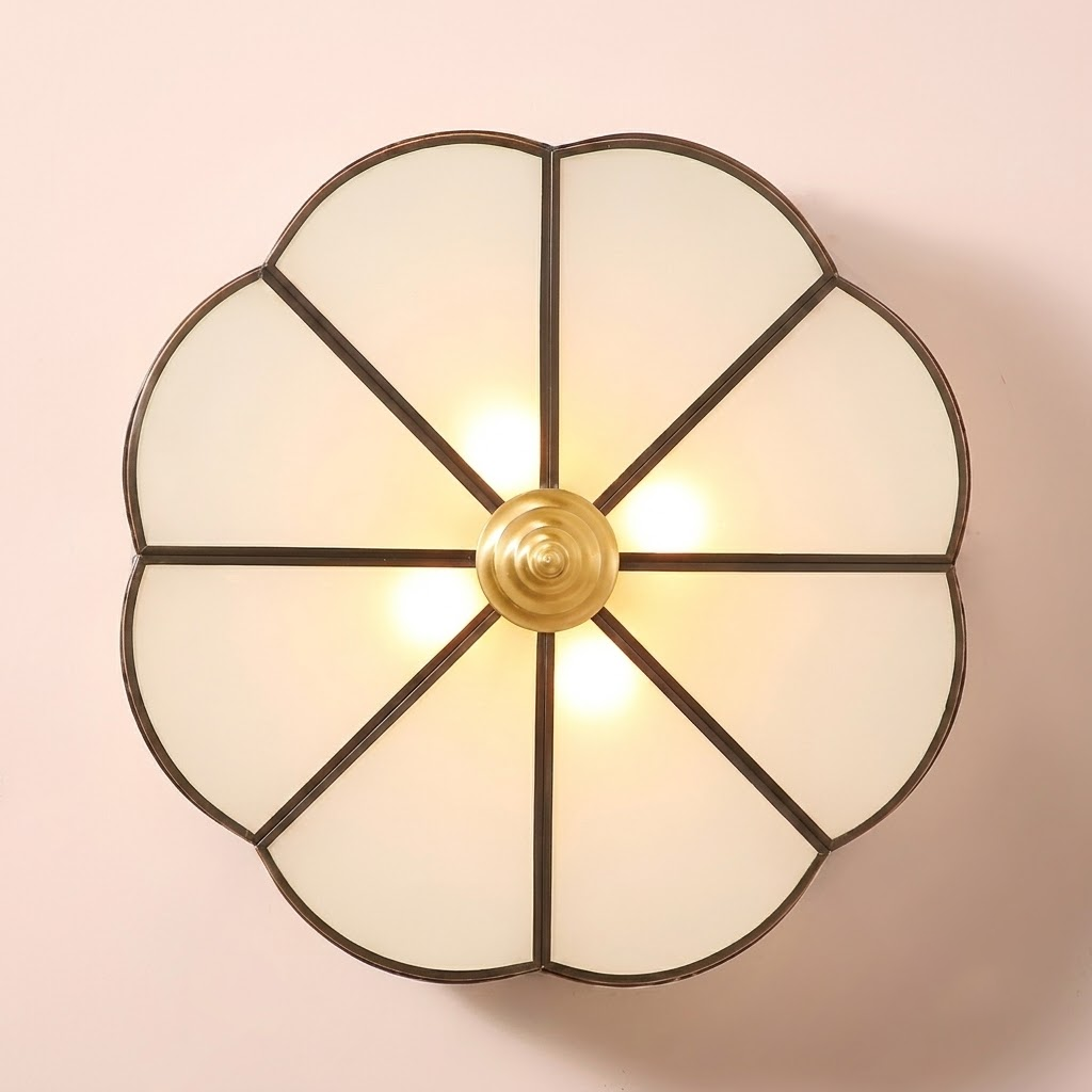 Scalloped Bloom Flush Mount