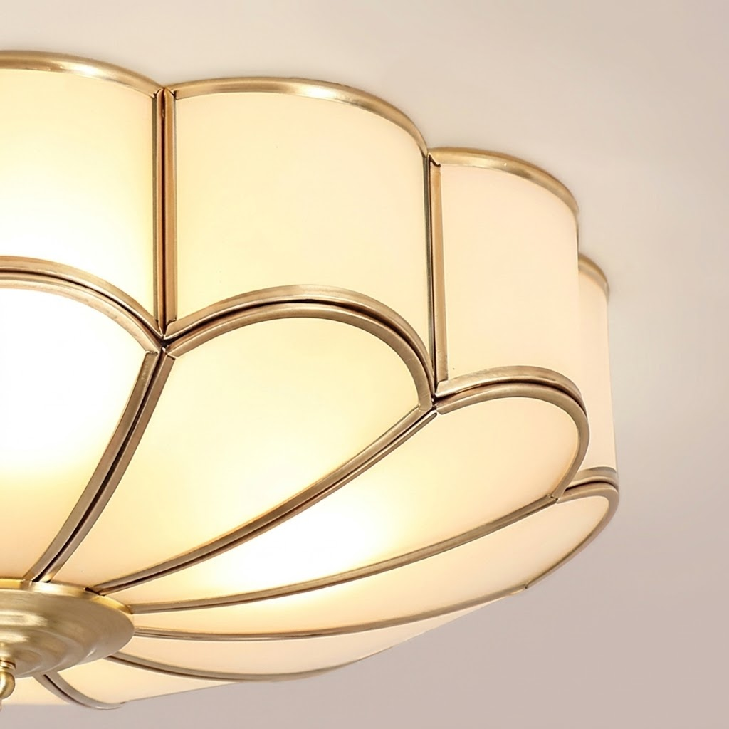 Scalloped Bloom Flush Mount