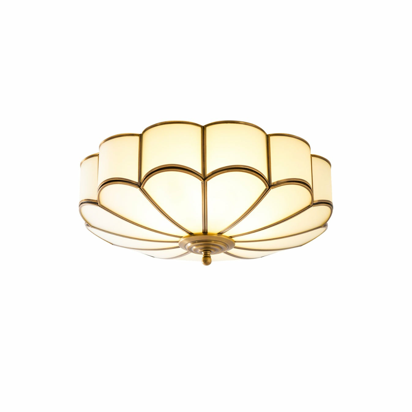 Scalloped Bloom Flush Mount
