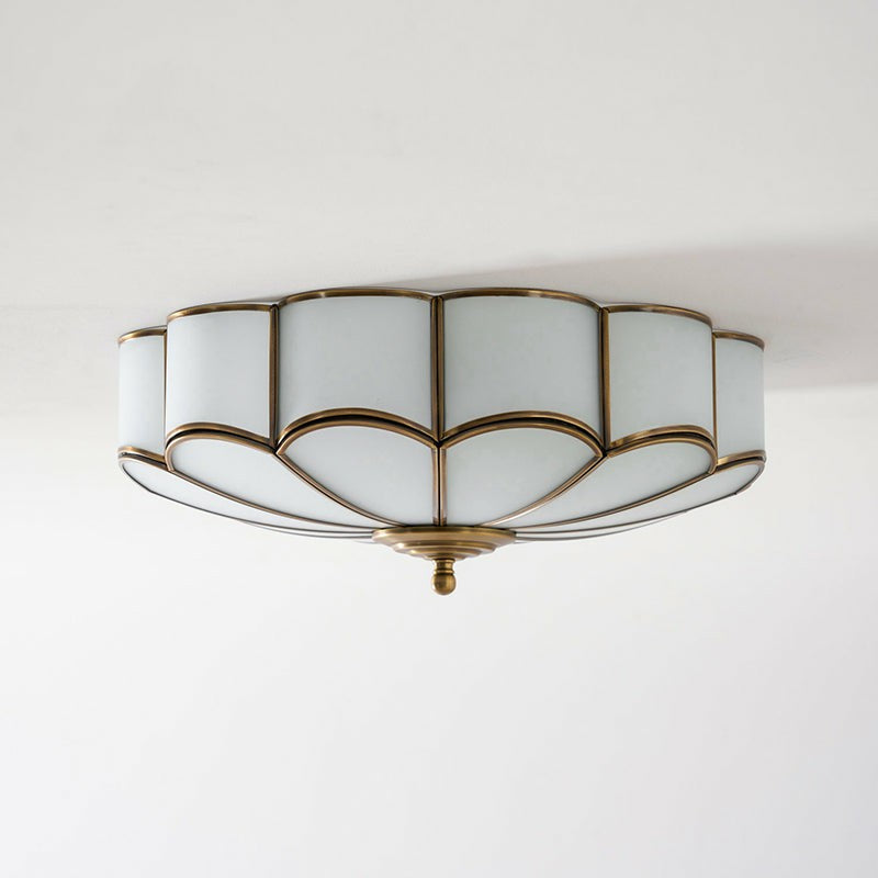 Scalloped Bloom Flush Mount