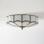 Scalloped Bloom Flush Mount