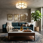 Scalloped Bloom Flush Mount