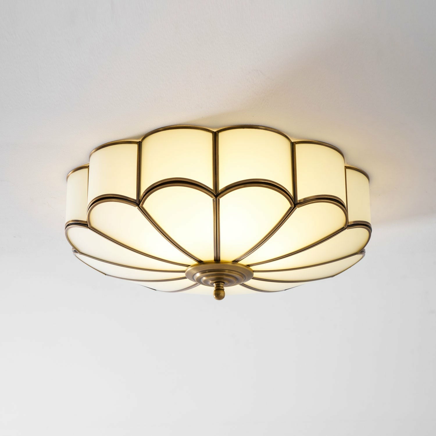Scalloped Bloom Flush Mount
