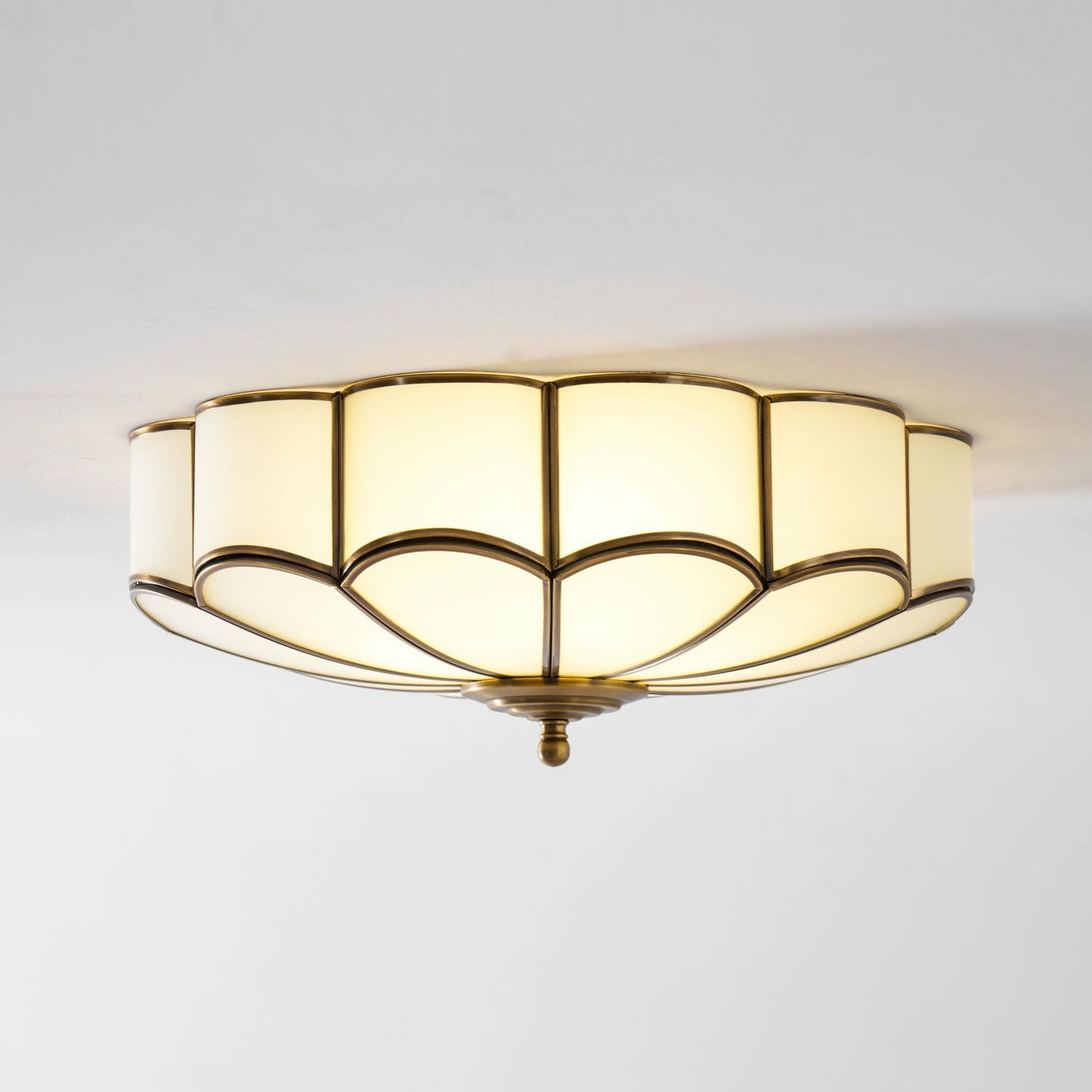 Scalloped Bloom Flush Mount