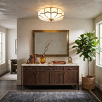 Scalloped Bloom Flush Mount