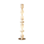Sculptural Layered Alabaster Floor Lamp
