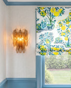 Modern Art Glass Wall Sconce in Colorful Interior Setting