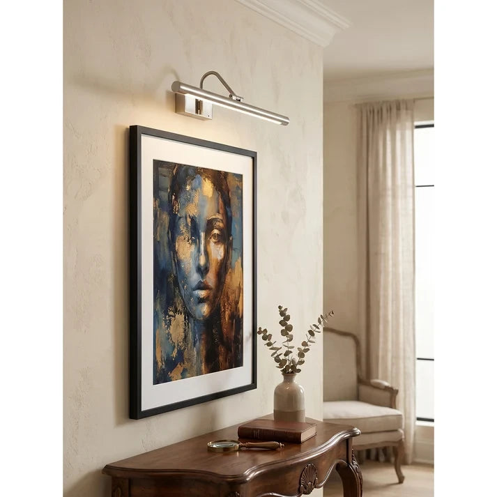 Contemporary Linear Picture Light Illuminating Artwork