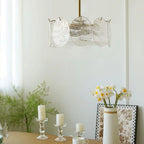 Modern Art Glass Ceiling Light in Dining Area Setting