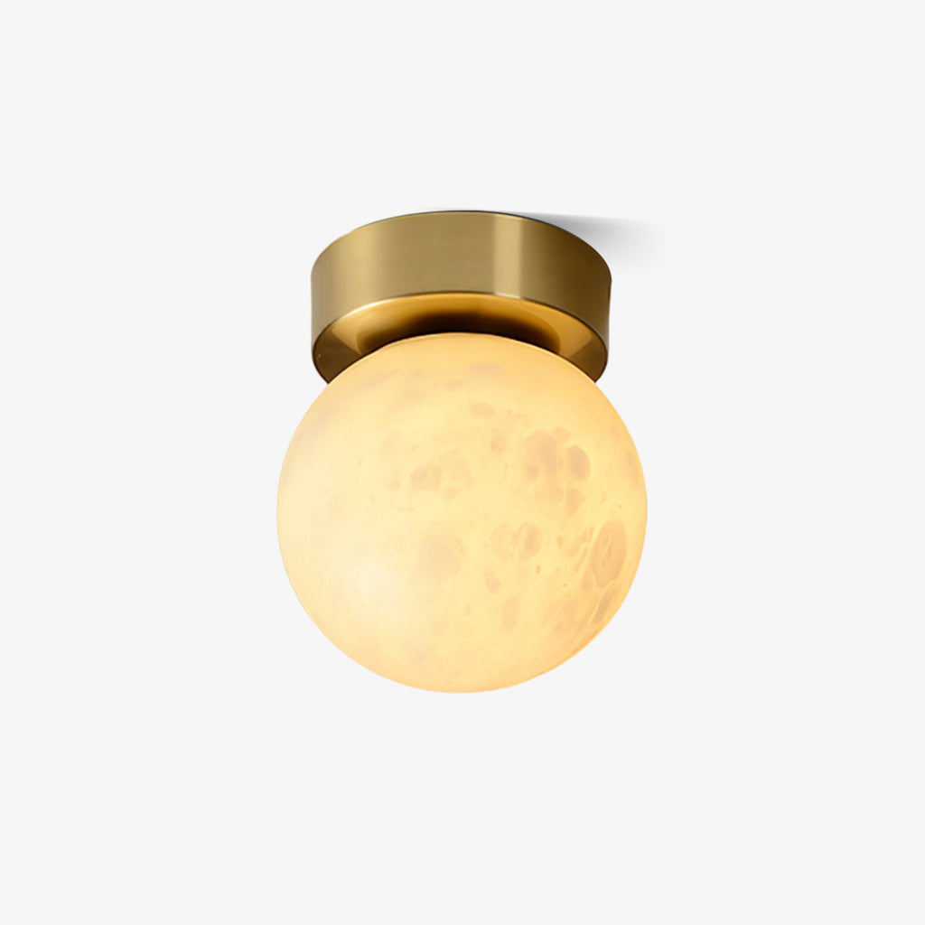 Selene Alabaster Globe Flush Mount
