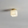 Selene Alabaster Globe Flush Mount