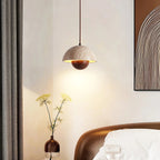 Semicircular Bud Travertine Pendant Lamp