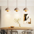Semicircular Bud Travertine Pendant Lamp