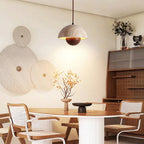 Semicircular Bud Travertine Pendant Lamp