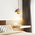 Semicircular Bud Travertine Pendant Lamp