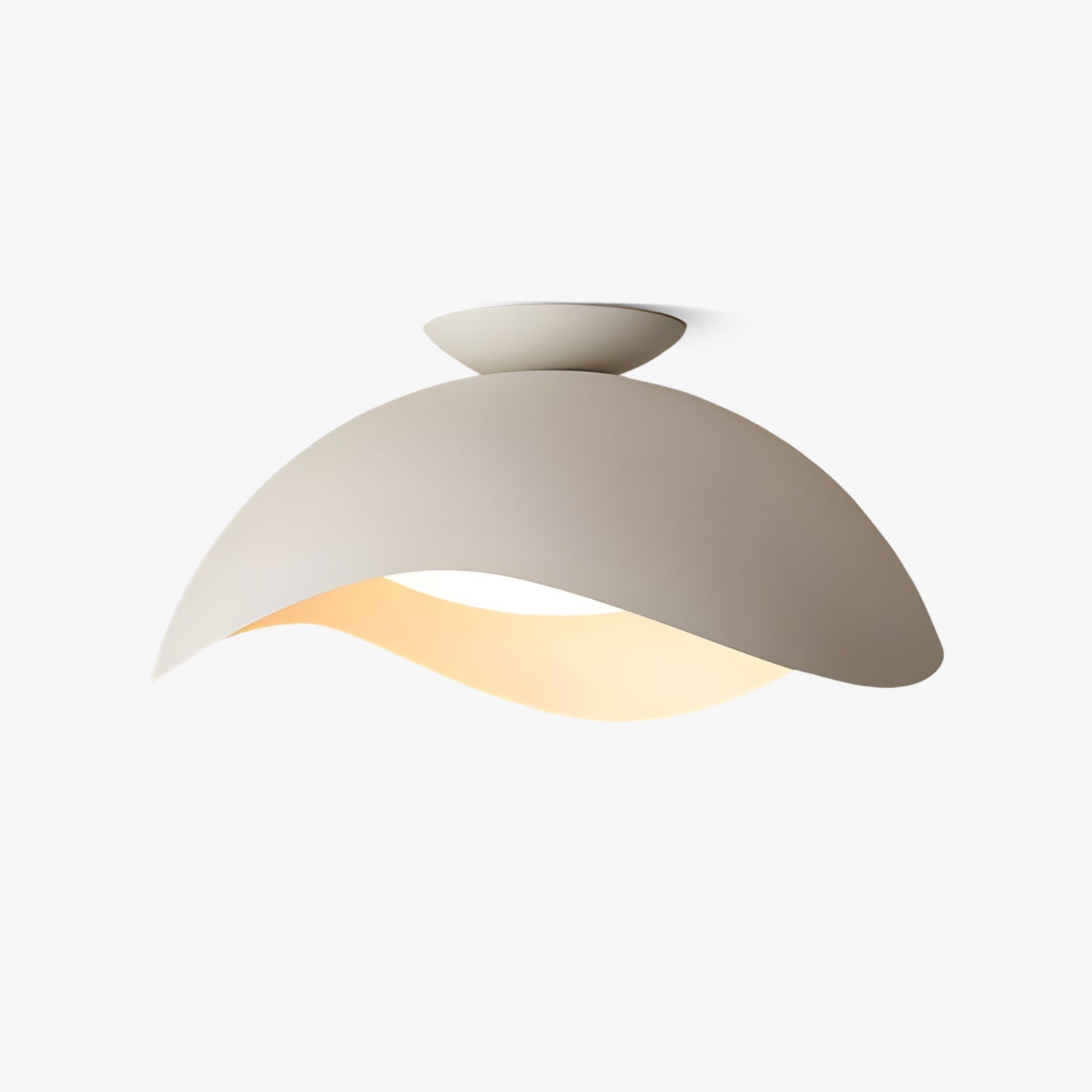 Serene Metal Wave Flush Mount