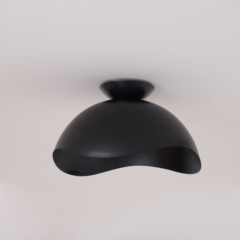 Serene Metal Wave Flush Mount
