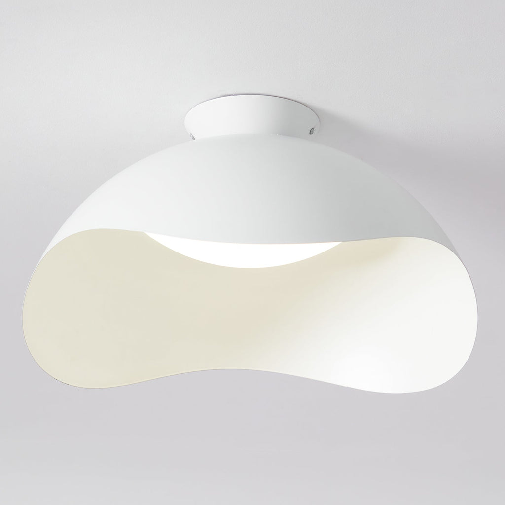 Serene Metal Wave Flush Mount
