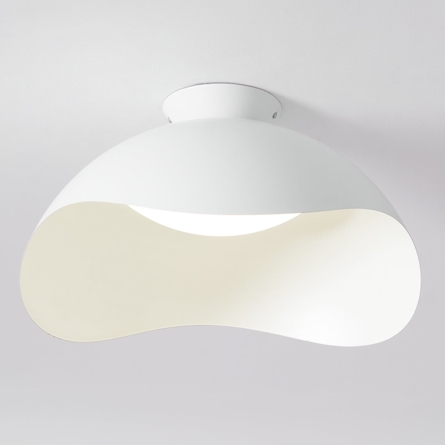 Serene Metal Wave Flush Mount