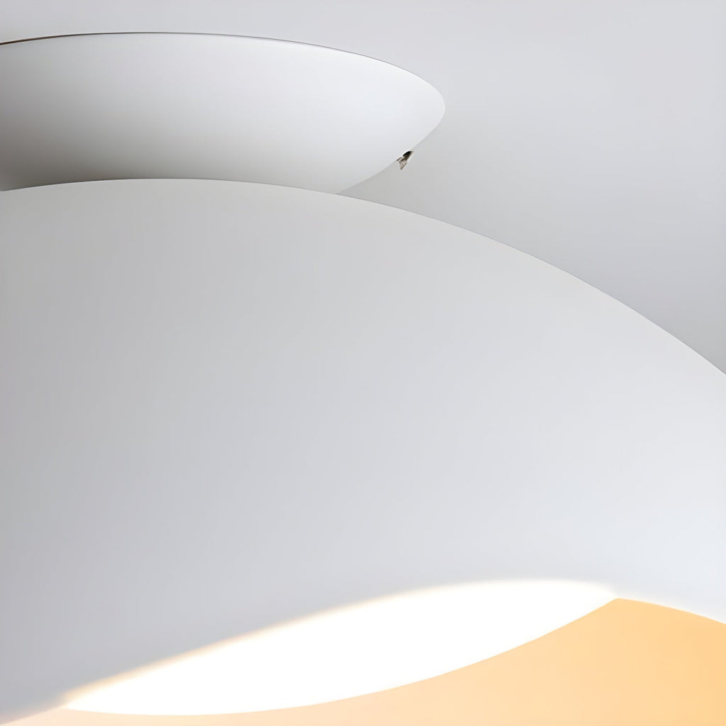 Serene Metal Wave Flush Mount