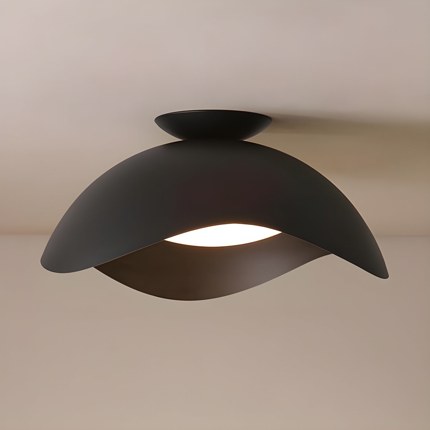 Serene Metal Wave Flush Mount