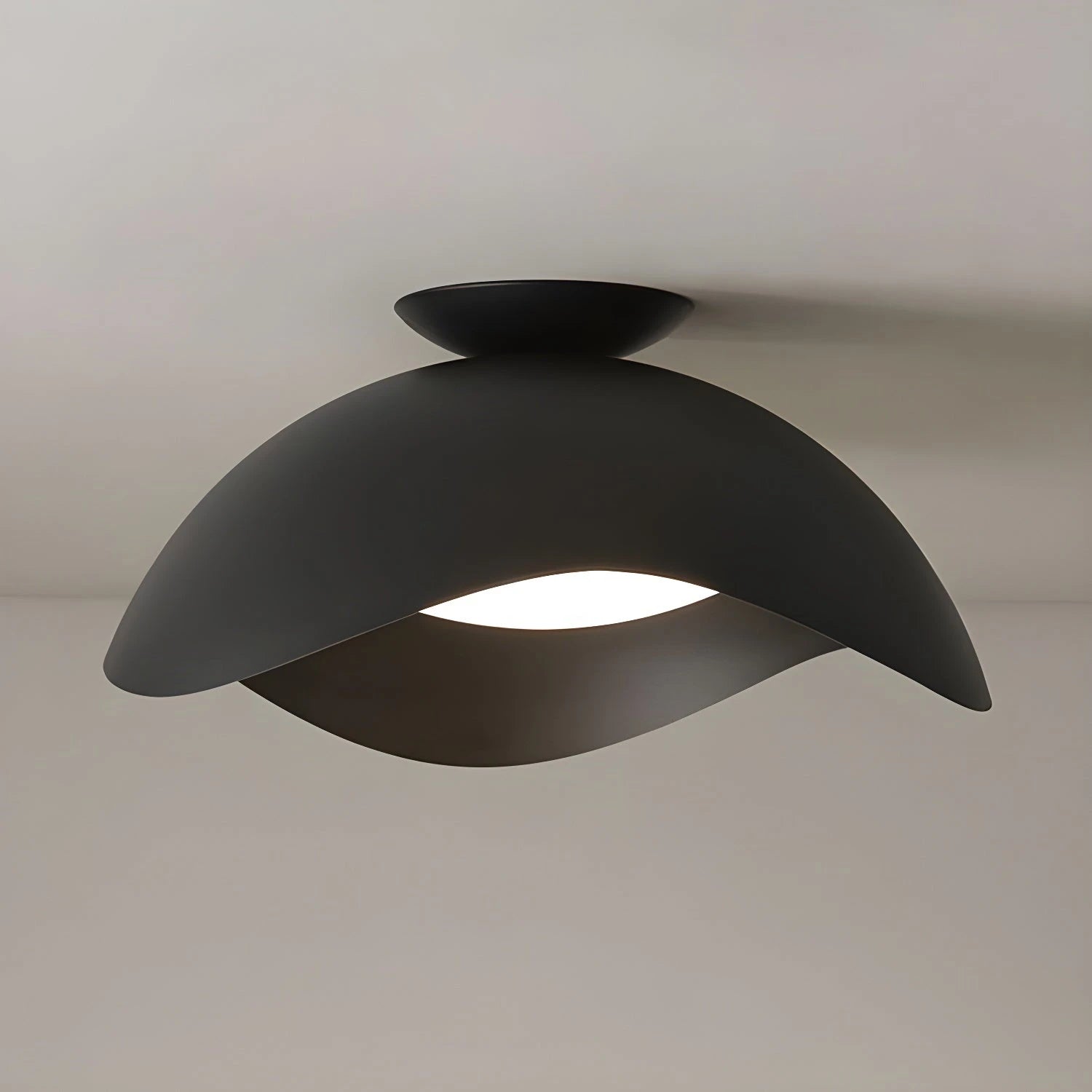 Serene Metal Wave Flush Mount