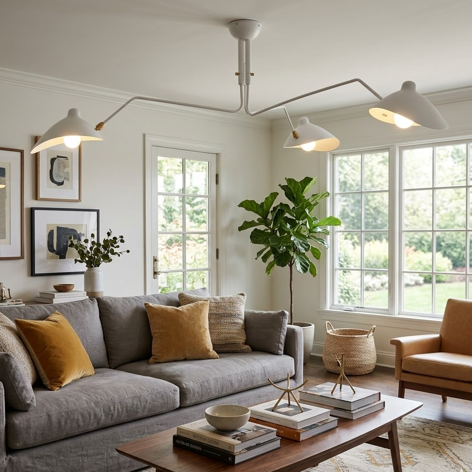 Serge Mouille Ceiling Light