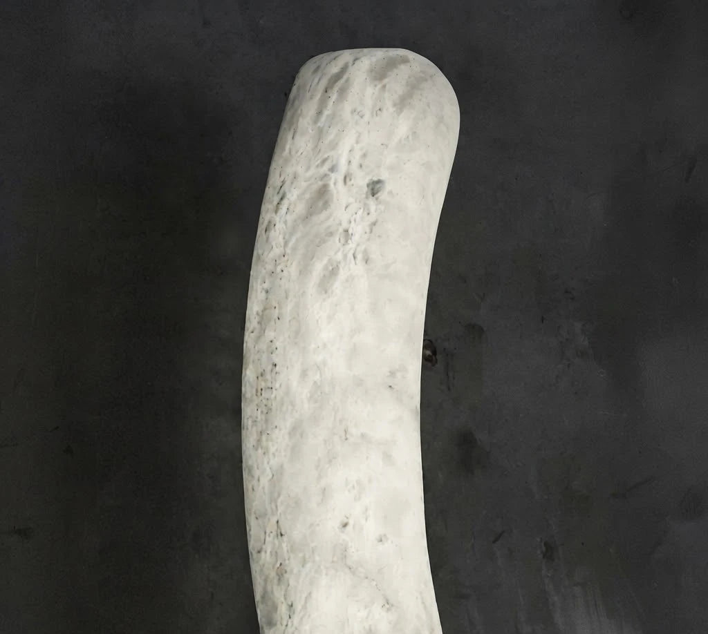 Close Up View of Natural Alabaster Veins and Curve Texture