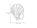 Seashell Glass Wall Sconce Side View Line Art Dimension Diagram