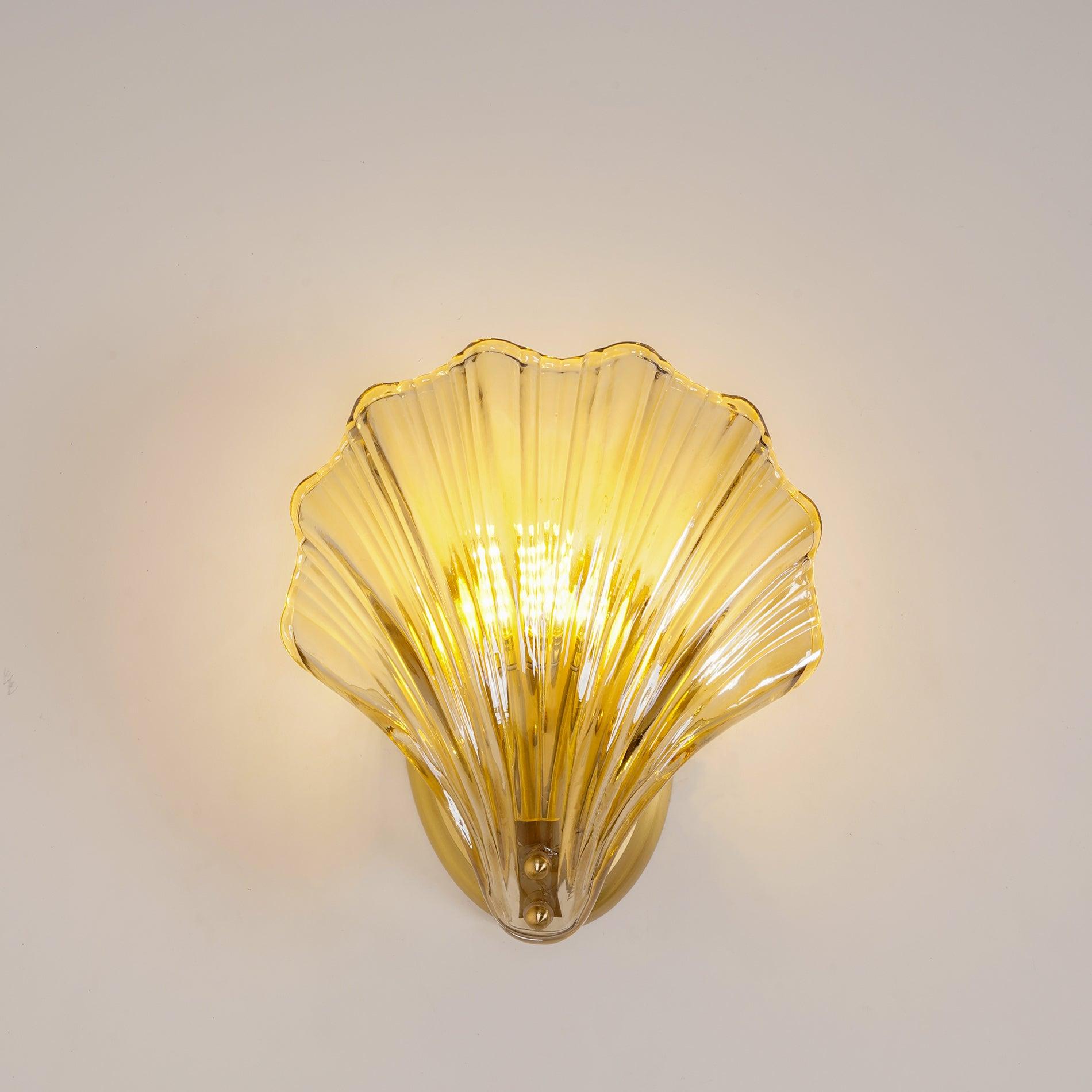 Shell Glass Wall Sconce