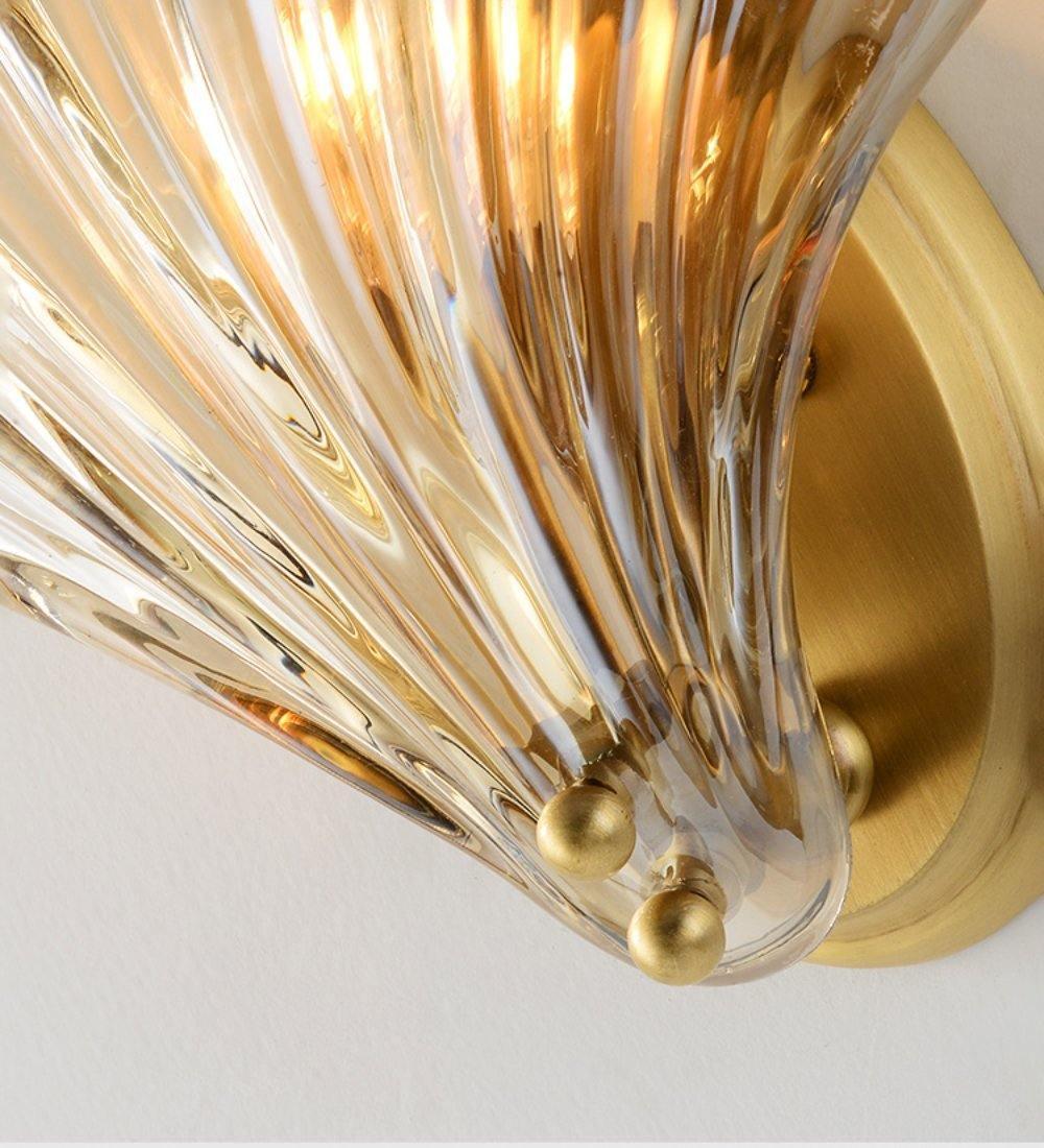 Shell Glass Wall Sconce