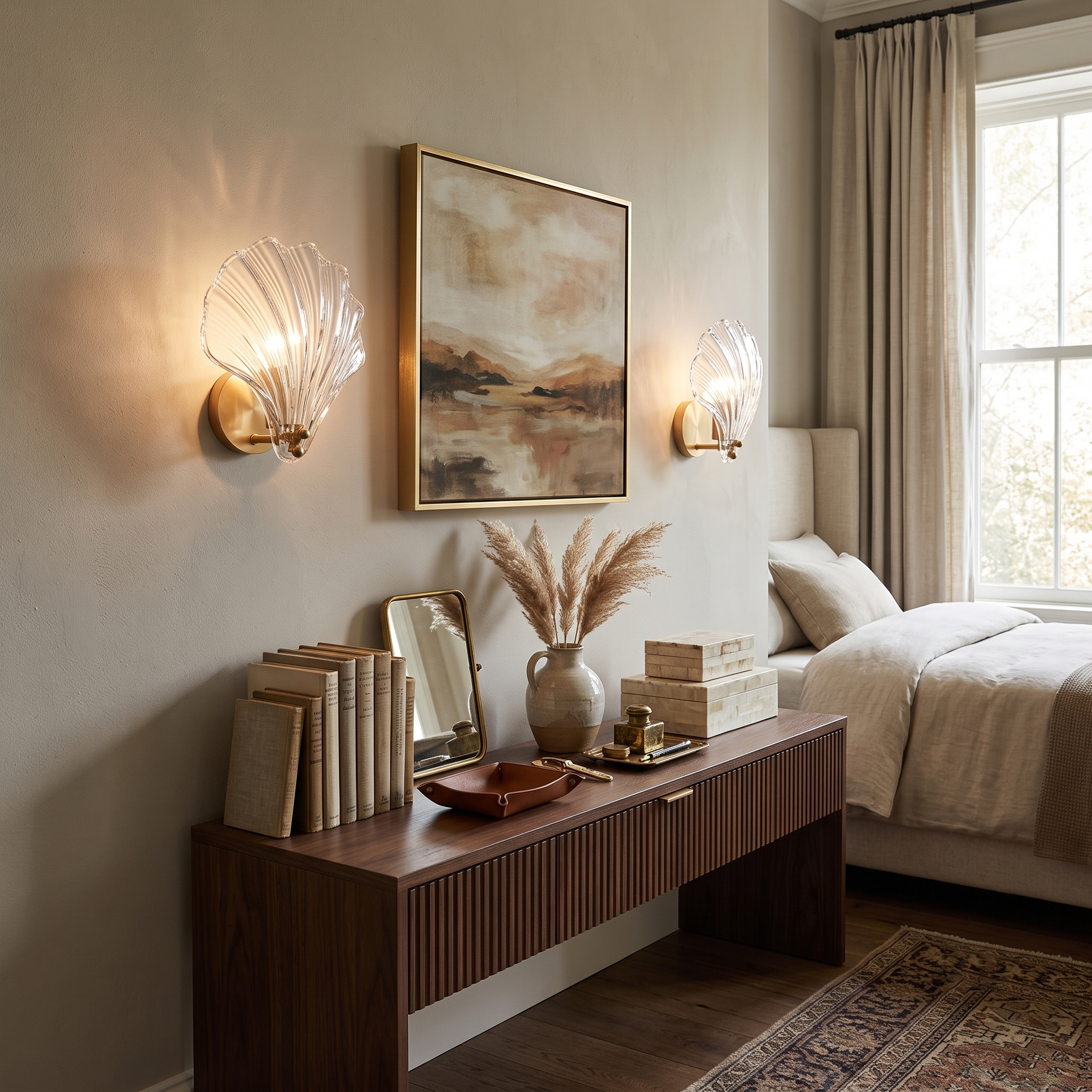 Shell Glass Wall Sconce
