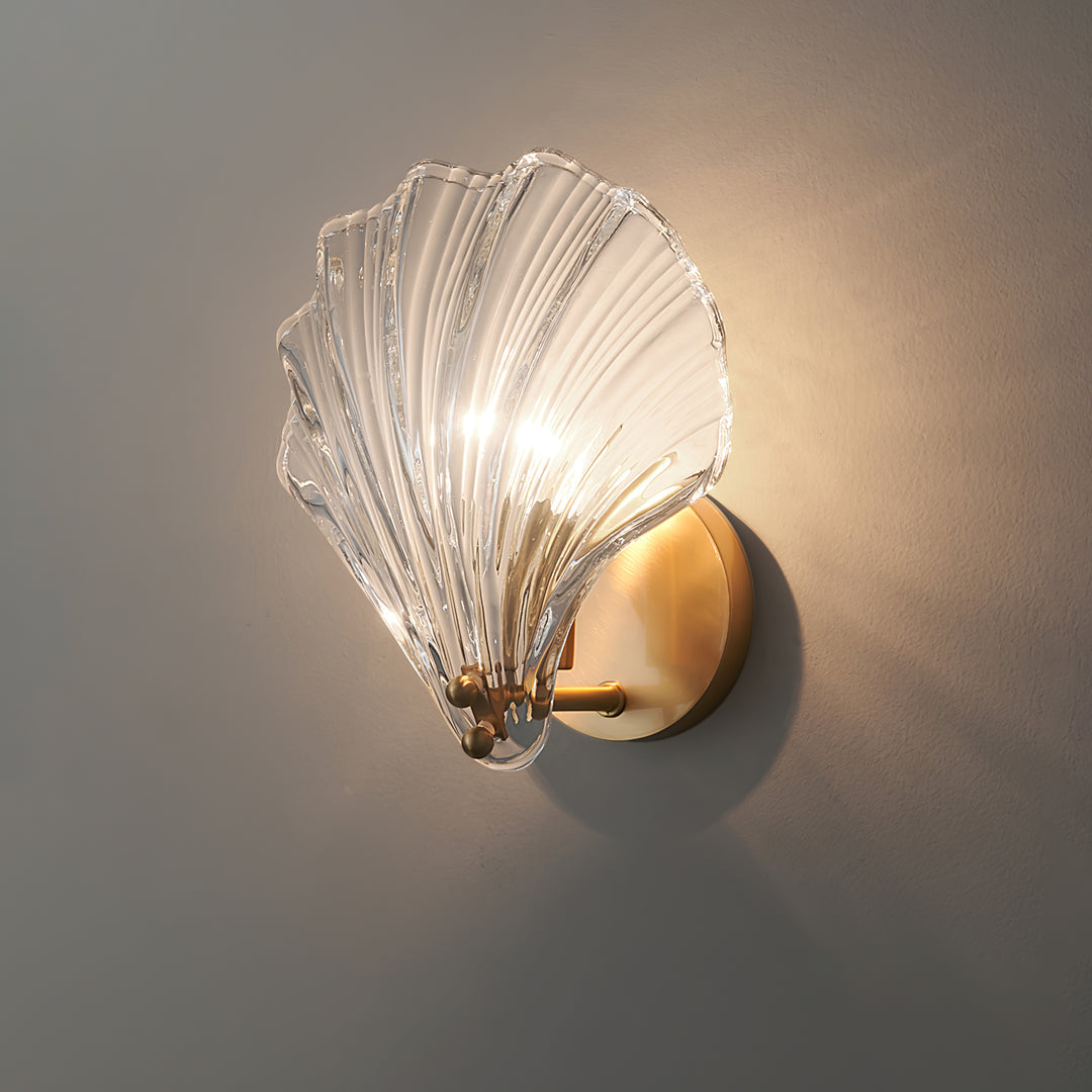 Shell Glass Wall Sconce